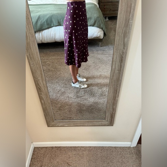 LOFT Polka Dot Midi Skirt - Picture 3 of 5